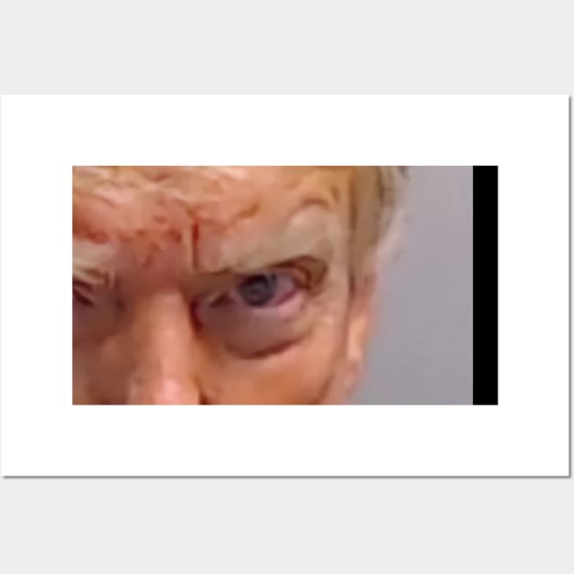 trump mugshot eyes Wall Art by hichamArt